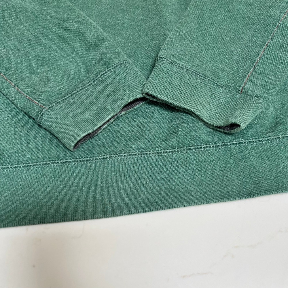 Tommy Bahama Mens Reversible Sweatshirt Green Charcoal Grey Cotton Pullover L - Picture 4 of 16